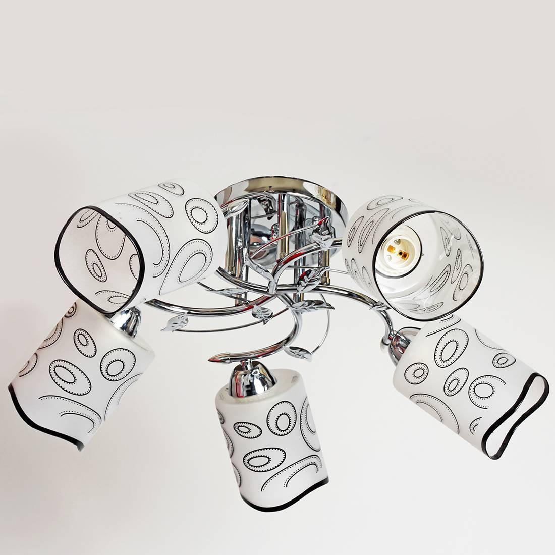 Люстра стельова на п'ять плафонів