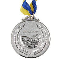 Медаль нагородна, d = 65 мм, плавання. Срібло. ( золото, срібло, бронза. )