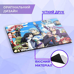 Килимок для мишки Про моє переродження в слиз "Персонажі" / Tensei shitara Slime Datta Ken 30*20 см