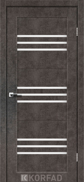 Двері міжкімнатні Корфад/ Korfad FL-05 Лофт бетон (скло сатин), фото 1