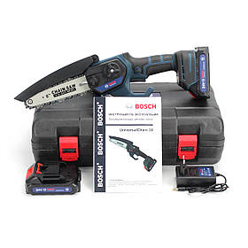 Акумуляторна міні-пила Bosch UniversalChain 24 (24V, 4Аh, шина 15 см) АКБ гілкоріз Бош