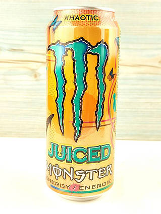 Газований енергетичний напій Monster Energy Juiced Khaotic 500 мл Велика Британія