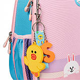 Рюкзак каркасний ортопедичний YES H-100 Line Friends 35х28х15 см, 15 л рожевий (559549), фото 11