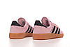 Жіночі кросівки Adidas Spezial Handball pink black кеди Адідас Спеціал Спешл рожеві замшеві, фото 7
