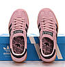 Жіночі кросівки Adidas Spezial Handball pink black кеди Адідас Спеціал Спешл рожеві замшеві, фото 3