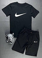 Спортивный костюм мужской на лето Nike - Купить Летний мужской костюм найк 46 (S), Черный