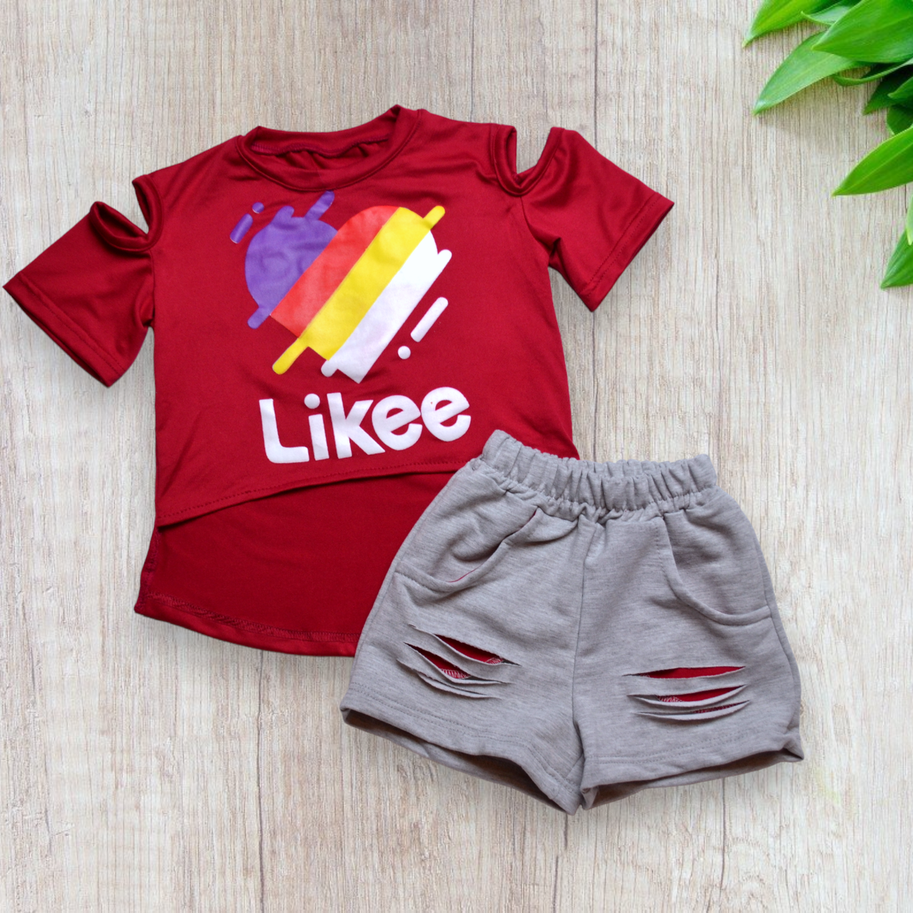 Літній костюм на девчку Шорти-футболка 1-2 років