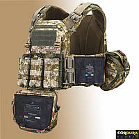 Плитоноска WARMOR Gen 3 Max (Cordura 1000D) | Максимальна комплектація + балістика 1 клас | Піксель ММ-14