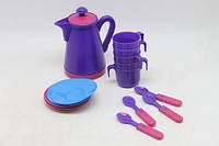 Уценка Набор посуды Эва, 13 предметов (4 чашки, 4 блюдца, 4 ложки, чайник) царапины Toys Shop