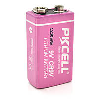 Батарейка літій-оксид-магнієва PKCELL LiMno2, CR9V 1200mAh 3.6V, OEM от DOM-Energy