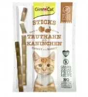 Ласощі для котів GimCat Sticks Turkey and Rabbit з індичкою та кроликом 4 шт