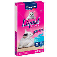 Лакомство для котов Vitakraft Cat Liquid Snack c лососем 6 стиков х 15 г