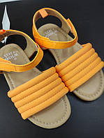 Детские бсоножки для девочки оранжевого цвета фирма H&M в размере 27