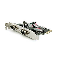 Контролер PCI-Е => RS232 (9Pin) + RS232 (9Pin), 2 порти, TX382B-2S, BOX от DOM-Energy