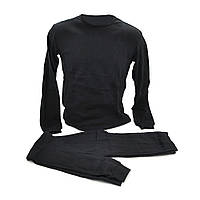 Комплект термобілизни (штани+ футболка з довгим рукавом), розмір L, Black от DOM-Energy