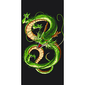 Картина за номерами Зелений дракон 40*80 см Art Craft 11517-AC