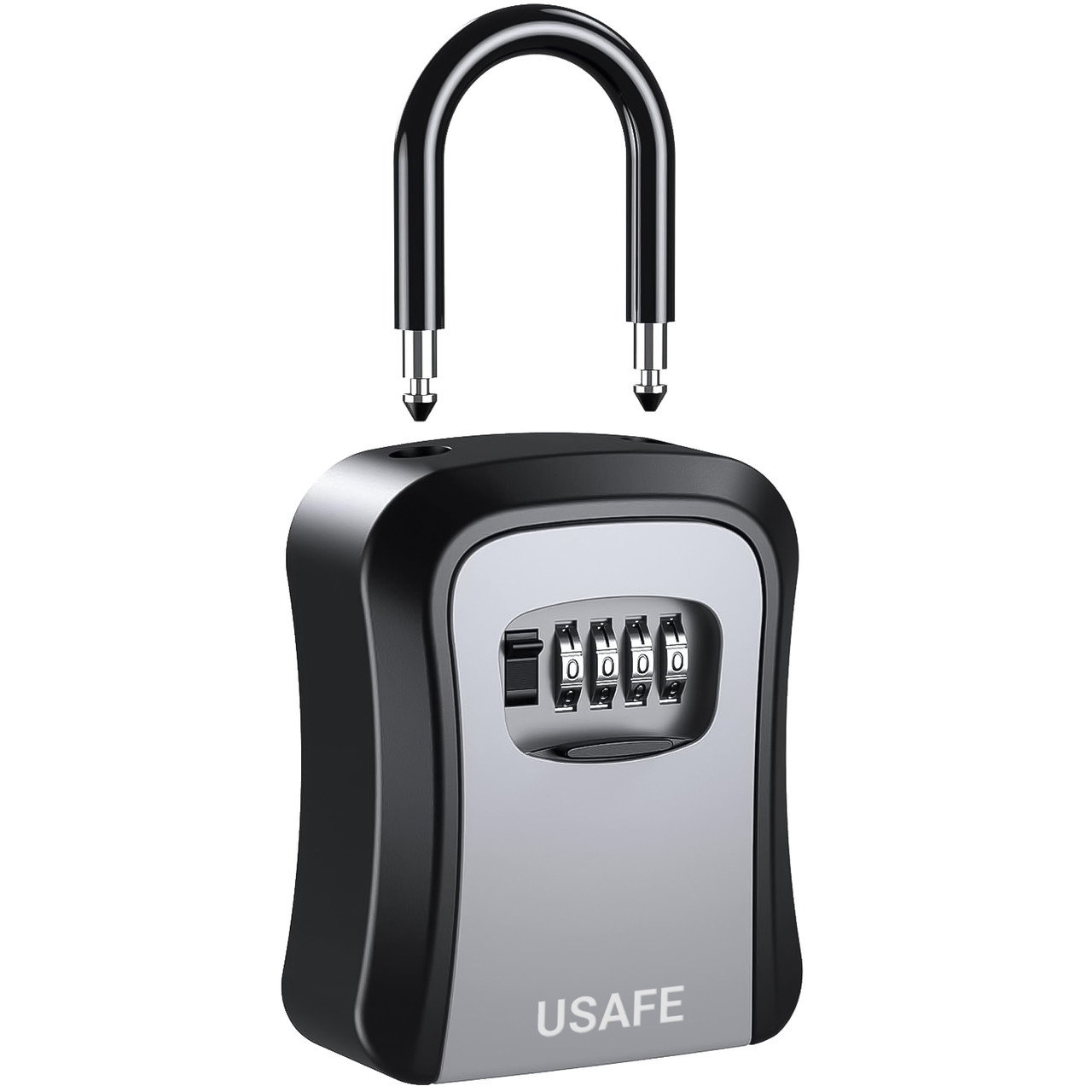 Подвесной металлический мини сейф для ключей uSafe KS-05, с крючком и паролем, Серый - фото 2 - id-p1459873277