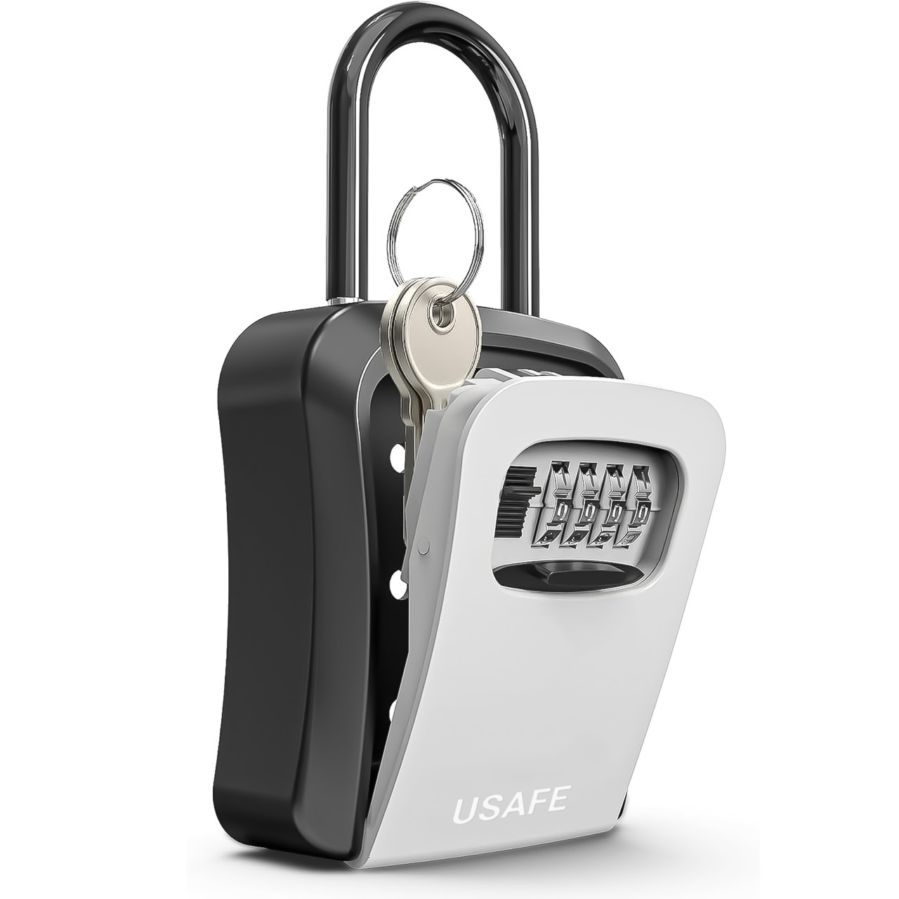 Подвесной металлический мини сейф для ключей uSafe KS-05, с крючком и паролем, Серый - фото 3 - id-p1459873277