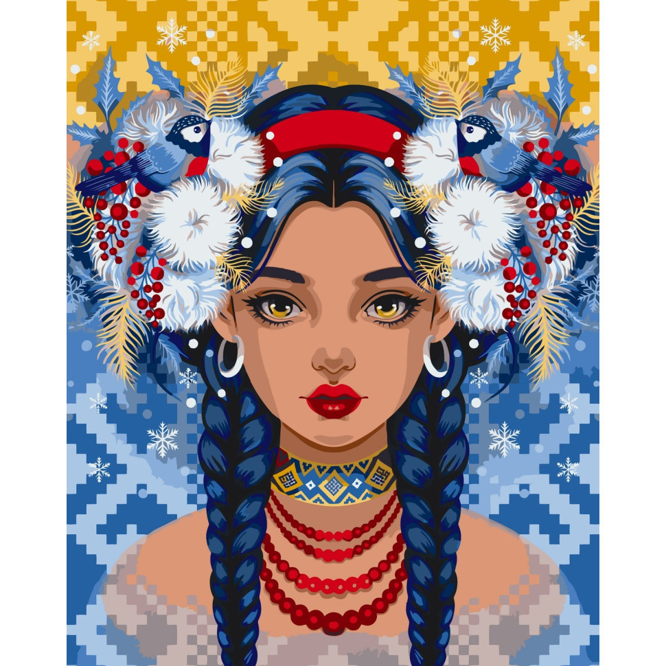 Картина за номерами Юна морозна зима 40*50 см Art Craft 10002-AC