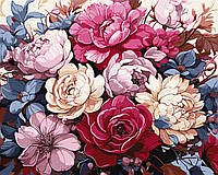 Картина за номерами Квіти. Розкішні півонії 40*50 см Ідейка KHO 3252