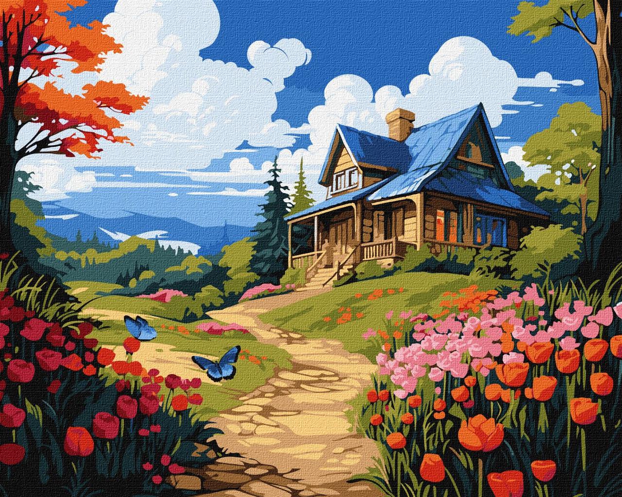 Картина за номерами Природа навесні. Краєвид 40*50 см Ідейка KHO 6336