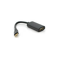 Конвертер Type-C (тато)/HDMI (мама), 15cm, круглий, Black-gray