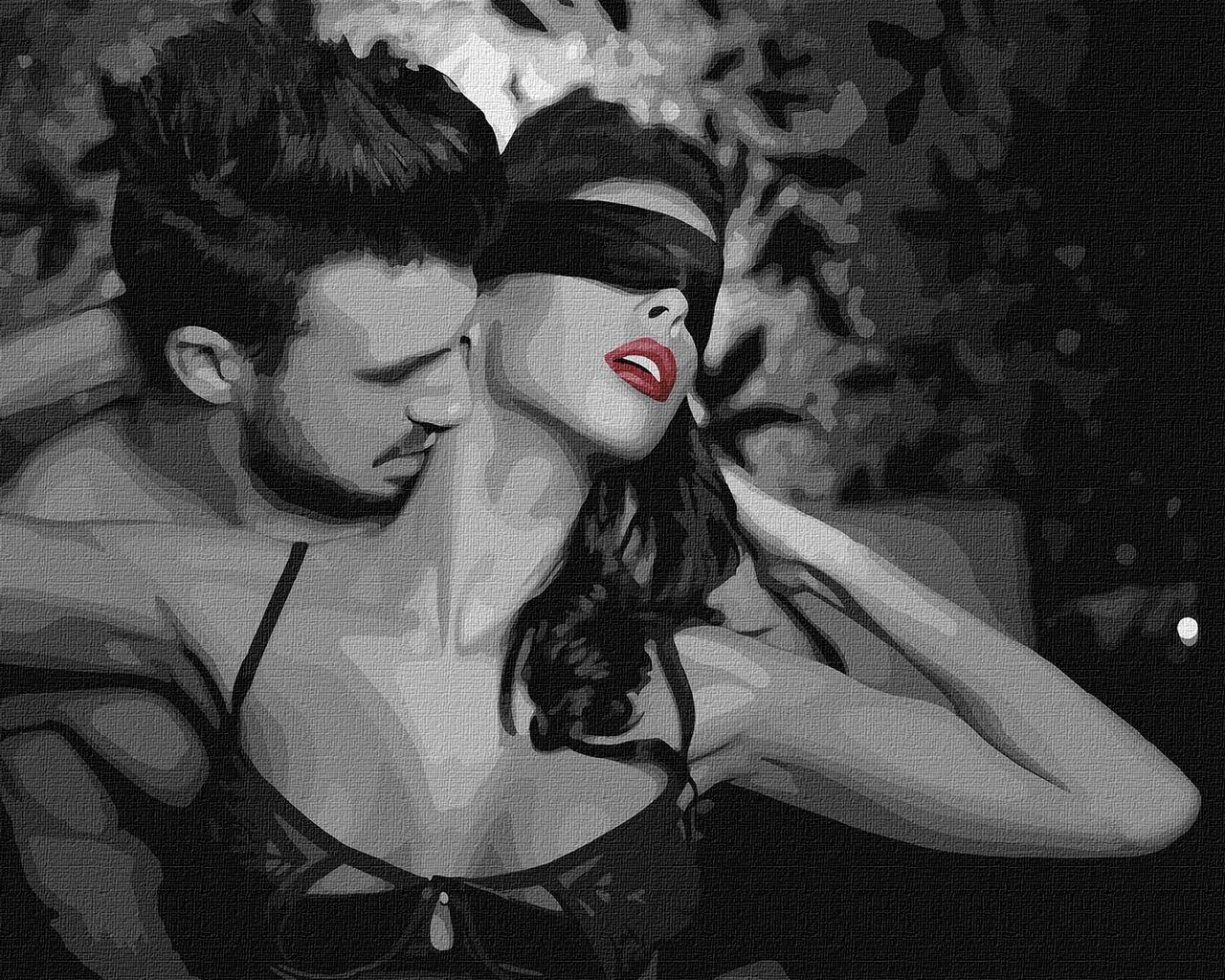 Картина за номерами Пристрасна довіра. 18+ 40*50 см Ідейка KHO 8407, фото 1