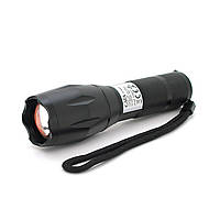 Ліхтар ручний CATA CT-8025, 1LED Cree XM-L T6, 10W, 5 режимів, ZOOM, 18650/3400 вбудований, Black, IP44, от