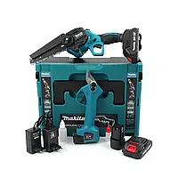 Набор электроинструмента MAKITA 2в1 (Мини-пила DUC155HN + Секатор DUP265Z) набор садового инструмента для дачи