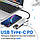Багатофункціональний USB Type-C хаб / розгалужувач Addap MH-09s, концентратор 5в1: 2 x USB 3,0 + Type-C + HDMI + Ethernet Gigabit, фото 9
