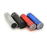 Ліхтарик ручний 3A-9LED, 2 режими, живлення 3*AAA (немає в комплекті), 80х22х22, Blister от DOM-Energy