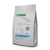 Nature's Protection Superior Care White Dogs Grain Free with Herring Adult Small Breeds с белой шерстью 10 кг