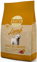 Полноценный сухой корм для взрослых собак с ягнятиной ARATON LAMB Adult All Breeds 3кг