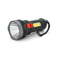 Ліхтарик ручний BK-822, 5W. OSL LED+COB, пластик, вбудований акум, 150х63х47 . IP40, USB кабель от DOM-Energy