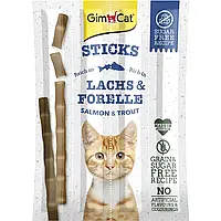 Лакомство для кошек GimCat Sticks Lanchs & Forelle 4 шт. (лосось и форель)