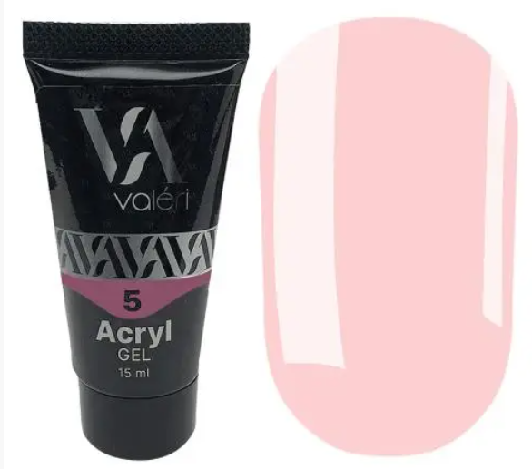 Акриловий гель для нарощення Valeri Acryl Gel 05 Pink 15 мл