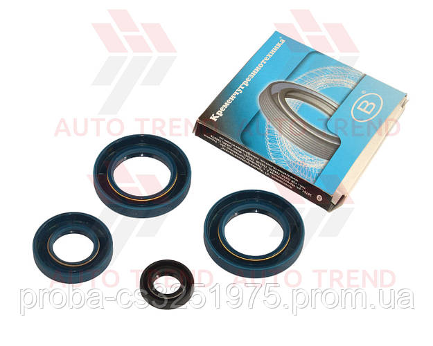 Сальник КПП ВАЗ 2110-12 (к-т 4шт.) (3шт. обрезиненные синие, штока ...