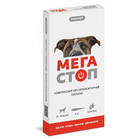 Капли на холкe ProVET «Мега Стоп» для собак от 20 до 30 кг, 1 пипетка (от наружных и внутренних паразитов)