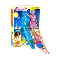 Уценка. Кукла с аксессуарами "Пляж" (в розовом) - Повреждена упаковка, не загорает