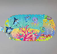 Дитячий захисний килимок в ванну ЗАЩИТНЫЙ КОВРИК В ВАННУ МОРСКИЕ ЖИТЕЛИ LINDO (LN-8666)