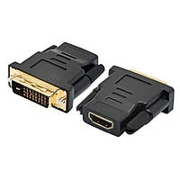Перехідник HDMI(мама) / DVI-I 24 + 5 (тато) Black Q50 от DOM-Energy