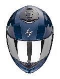 Мотошолом Scorpion Exo-1400 Evo Carbon Air Cerebro blue, фото 3