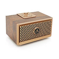 Колонка Kisonli G2 Bluetooth 5.0, 1х10W, 1200mAh, USB/TF/BT/FM/AUX, DC: 5V, Dark wood, BOX, Q40 от DOM-Energy