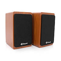 Колонки Kisonli X23BT, 2x5W, USB/AUX/BT, DC: 5V/1-2A, Wooden, BOX, Q15 от DOM-Energy