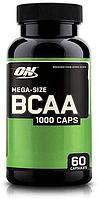 BCAA мега, Mega-Size BCAA, Optimum Nutrition, 1000 мг, 60 капсул оптимум бца