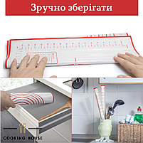 Оригінальна качалка для тіста Cooking House з кільцями розкочування тіста і килимком для випікання червоний, фото 7