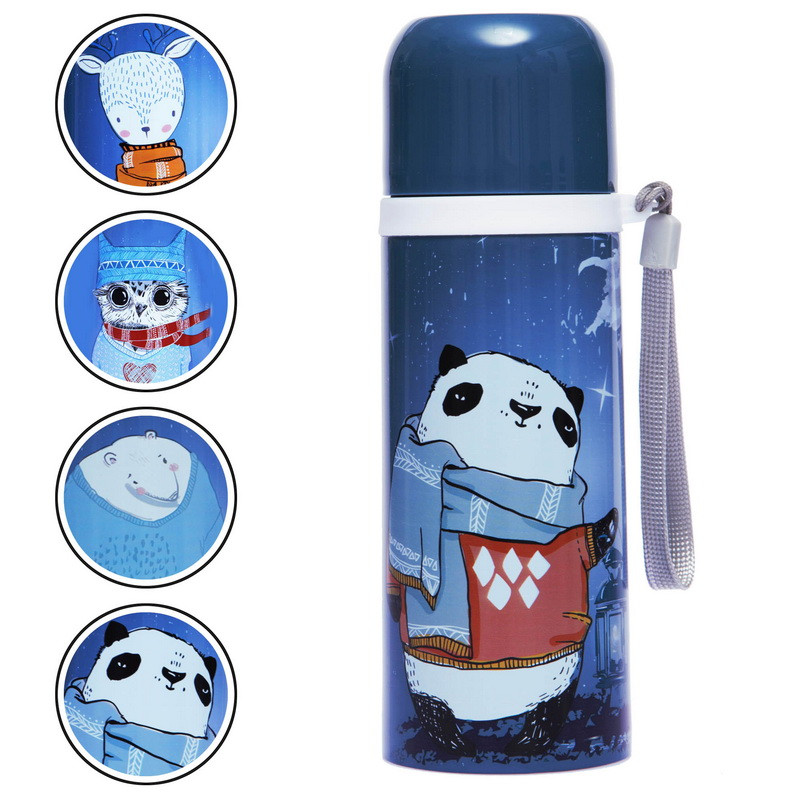 Термос із неіржавкої сталі для напоїв 350 мл NIGHT PREDATOR SP-Sport LD-B720, фото 1