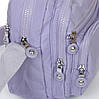 Сумка планшетка жіноча текстильна поліамід Jielshi M008 l.purple, фото 4