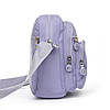 Сумка планшетка жіноча текстильна поліамід Jielshi M008 l.purple, фото 5