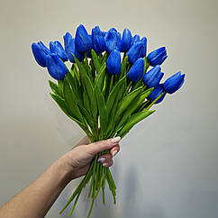 Тюльпан штучний 1 шт. Колір Синій ОЧЕНКА
